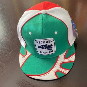 Green and Red Cap with Mexico Patch